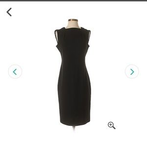 Zara basic black dress